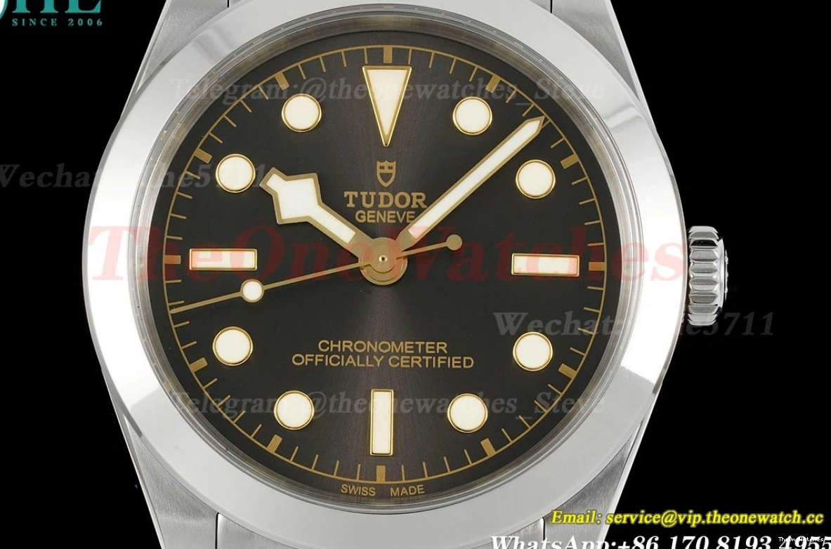 KRF 39mm Dot Black Anthracite SW200 SS SS Bay Heritage 0511